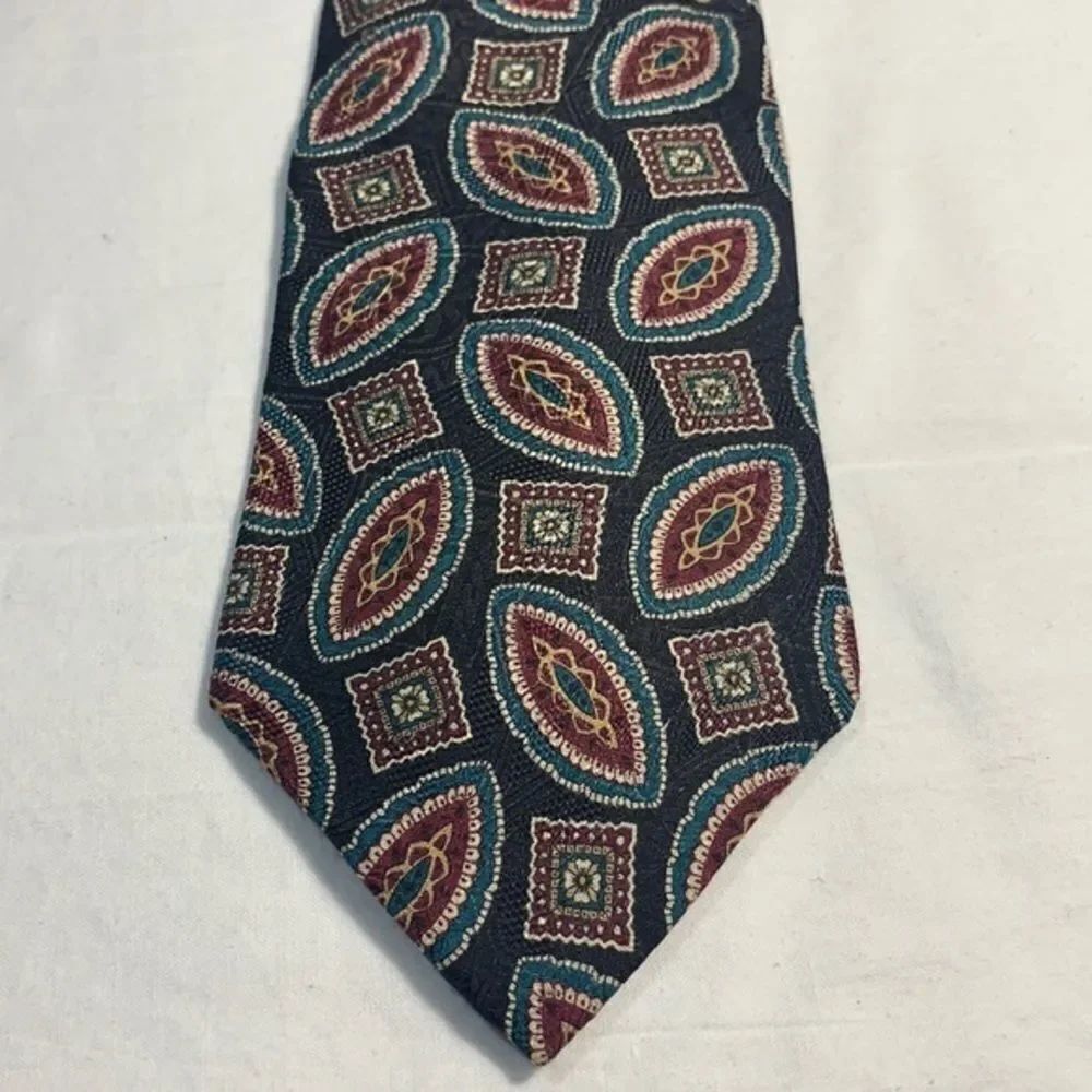 3for$20 Cambridge classics tie black turquoise